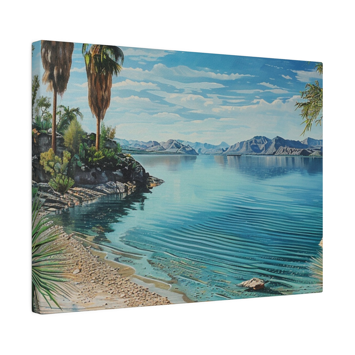 Matte Canvas, Stretched, 0.75", Havasu Waves