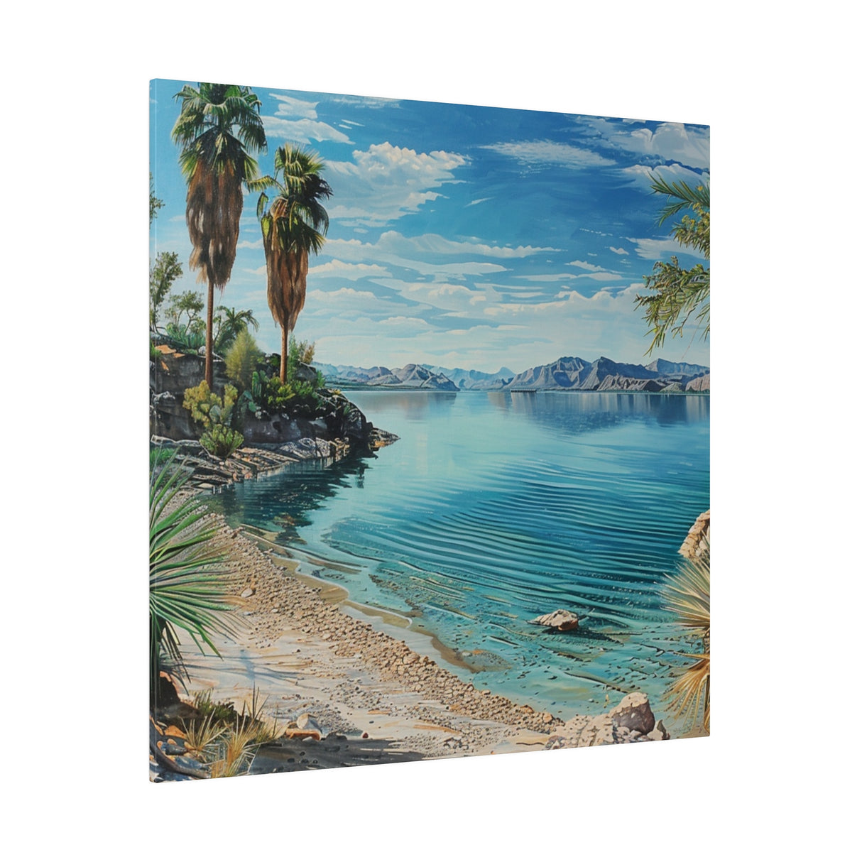 Matte Canvas, Stretched, 0.75", Havasu Waves