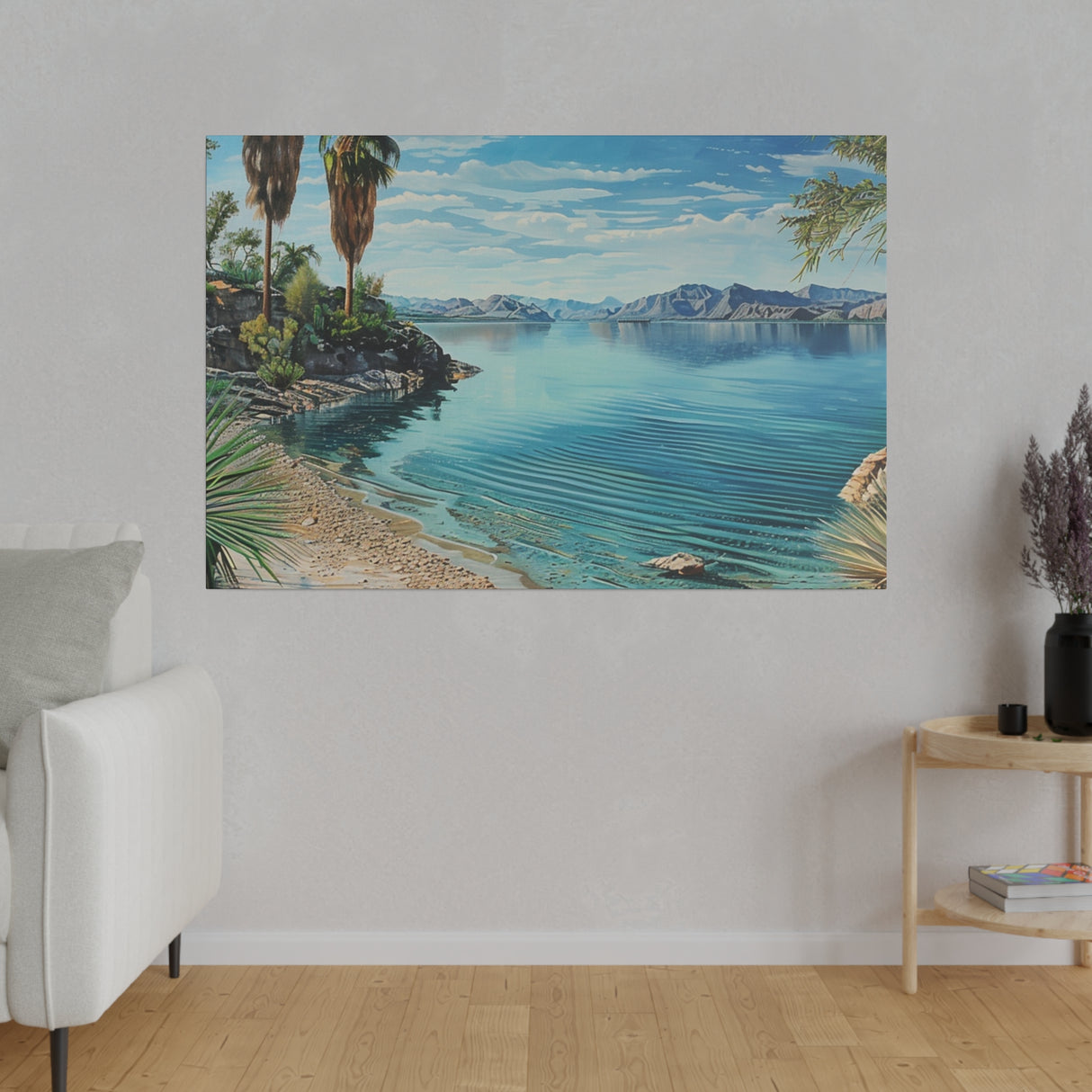 Matte Canvas, Stretched, 0.75", Havasu Waves