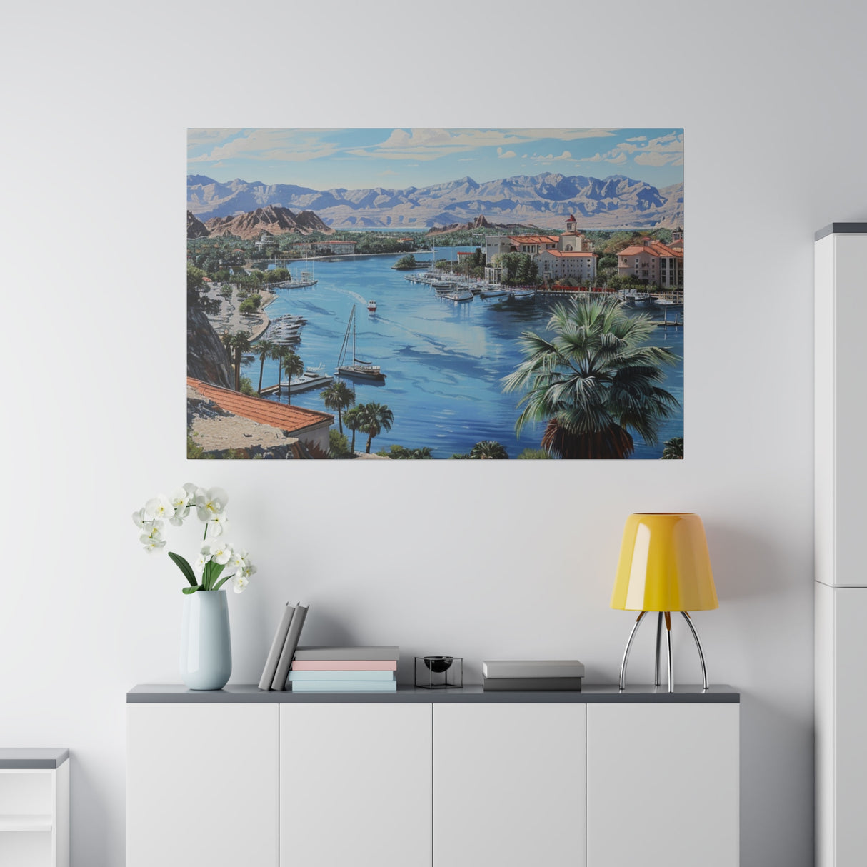 Matte Canvas, Stretched, 0.75", Boating Getaway