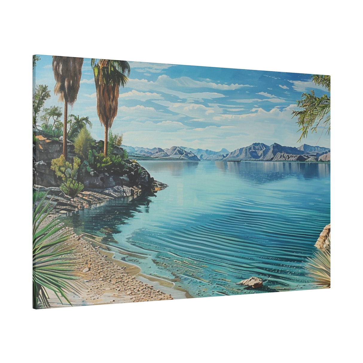 Matte Canvas, Stretched, 0.75", Havasu Waves
