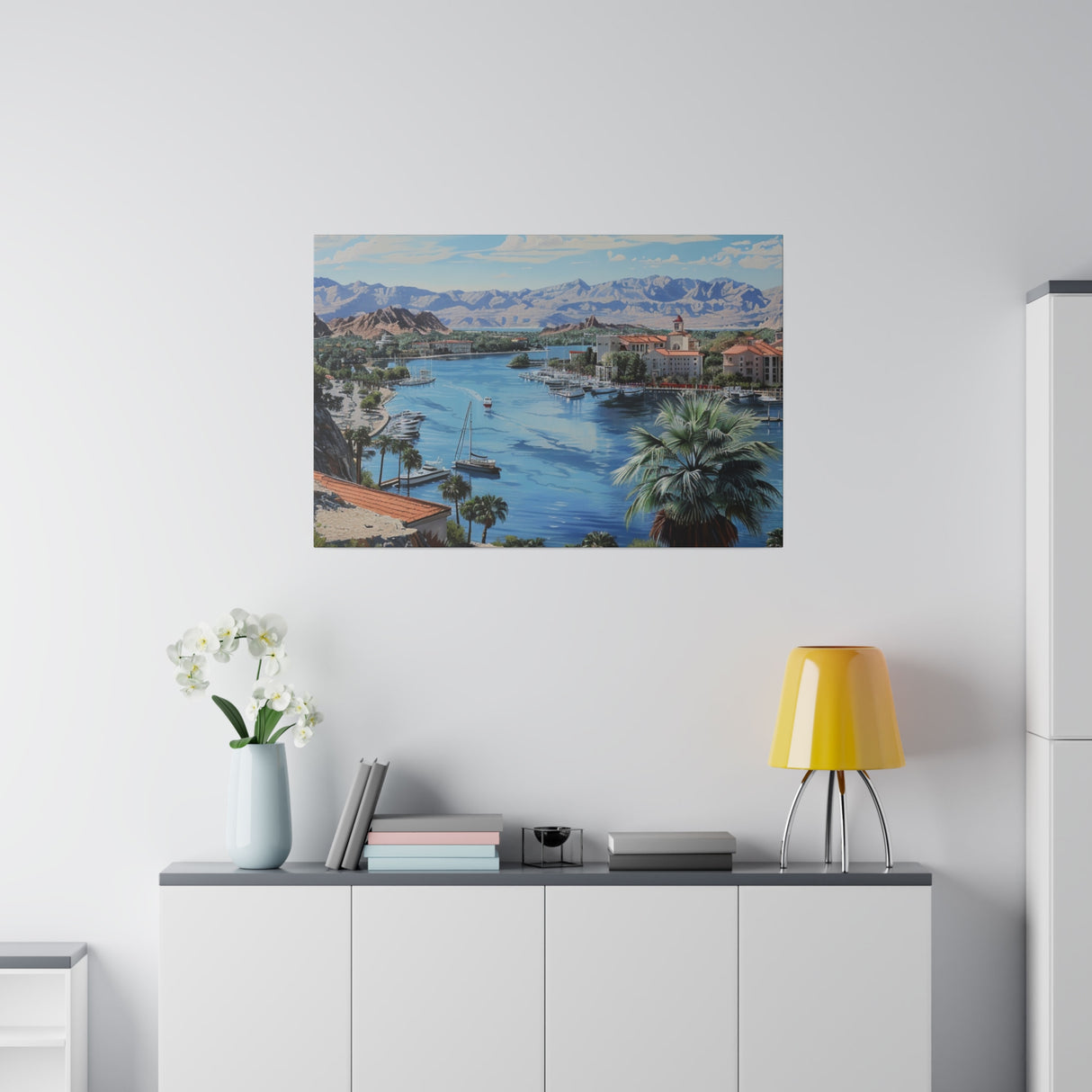 Matte Canvas, Stretched, 0.75", Boating Getaway