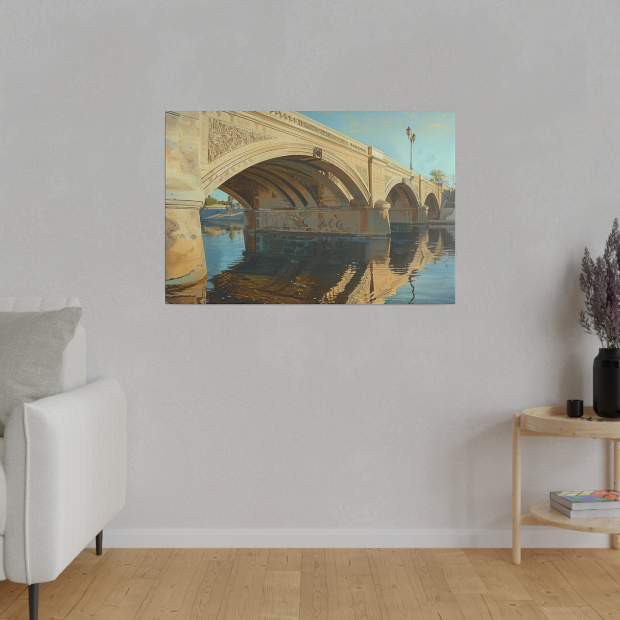 Matte Canvas, Stretched, 0.75", London Bridge