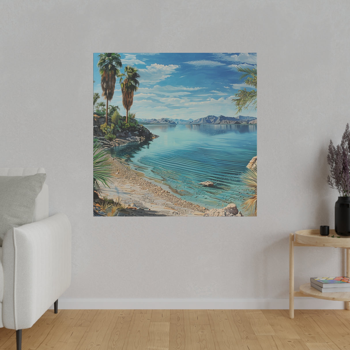 Matte Canvas, Stretched, 0.75", Havasu Waves