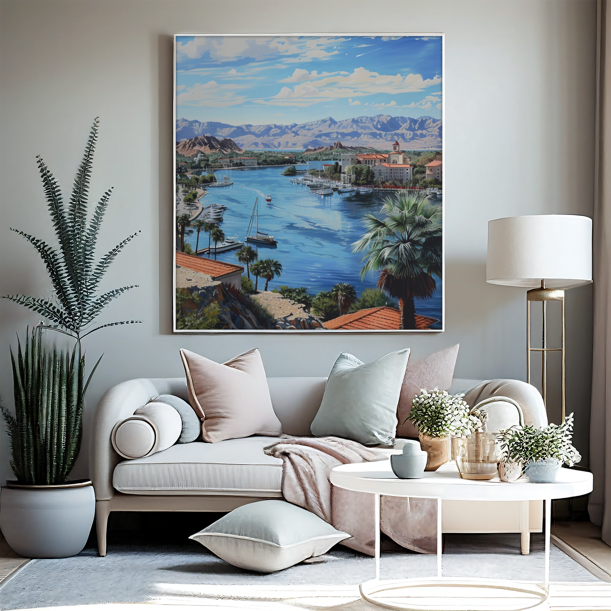 Matte Canvas, Stretched, 0.75", Boating Getaway