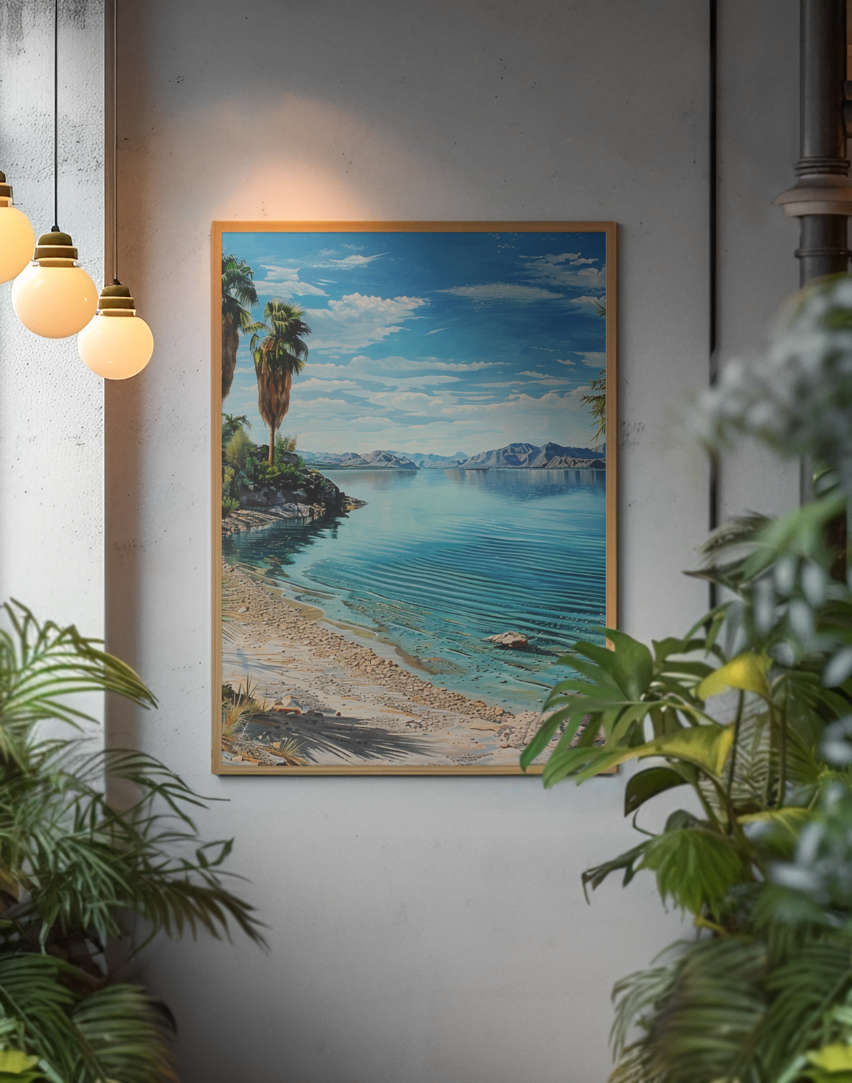 Matte Canvas, Stretched, 0.75", Havasu Waves