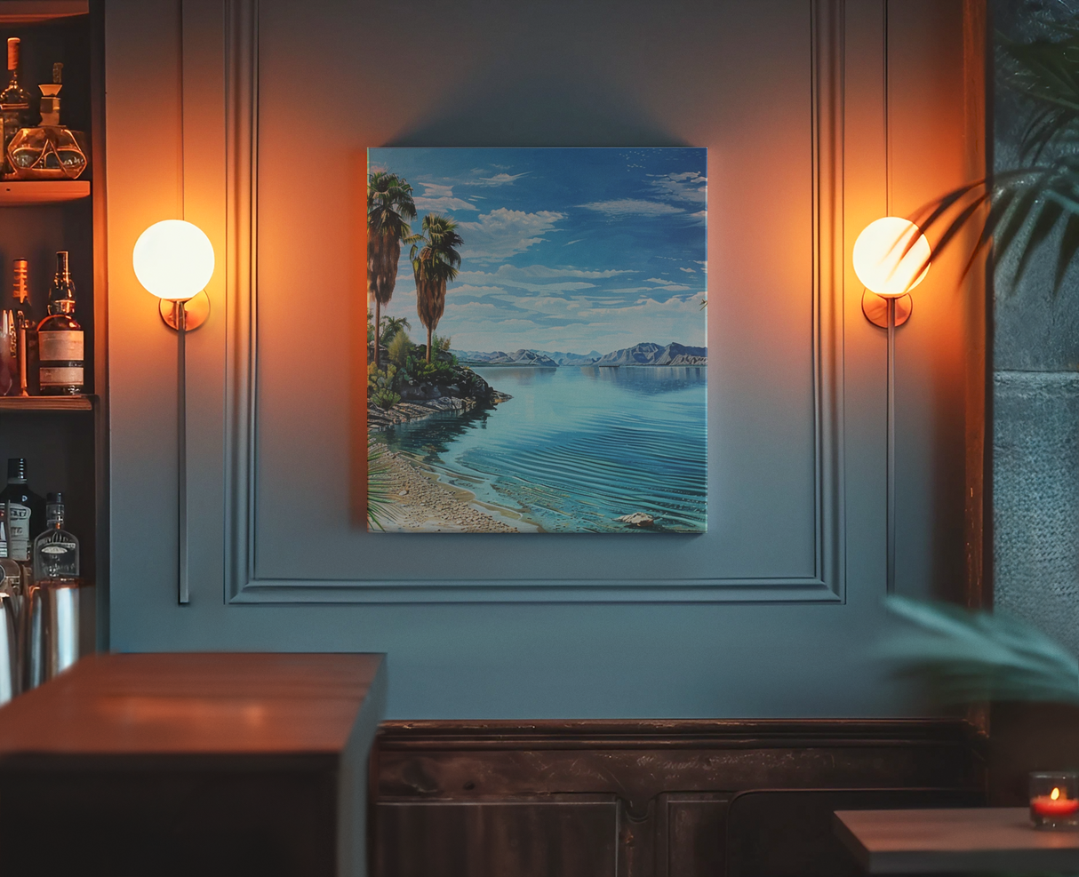 Matte Canvas, Stretched, 0.75", Havasu Waves