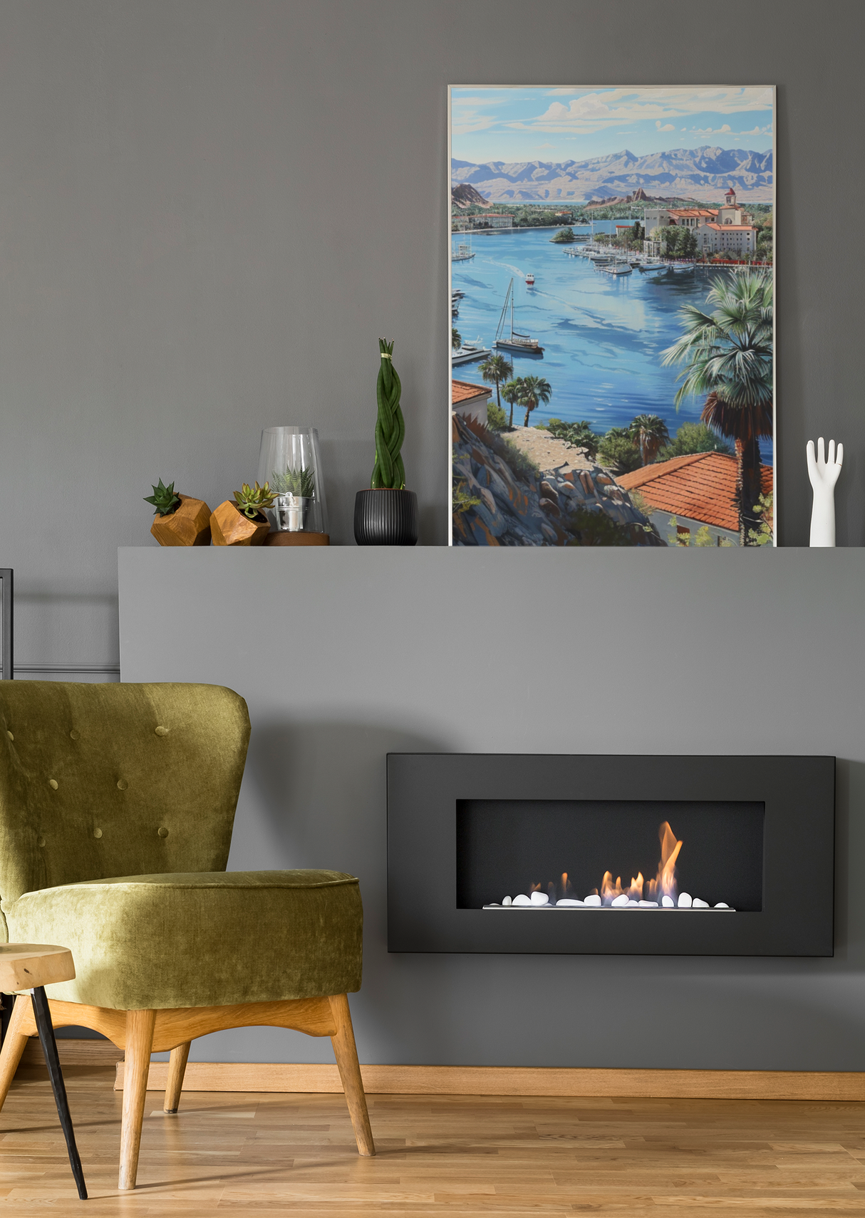 Matte Canvas, Stretched, 0.75", Boating Getaway