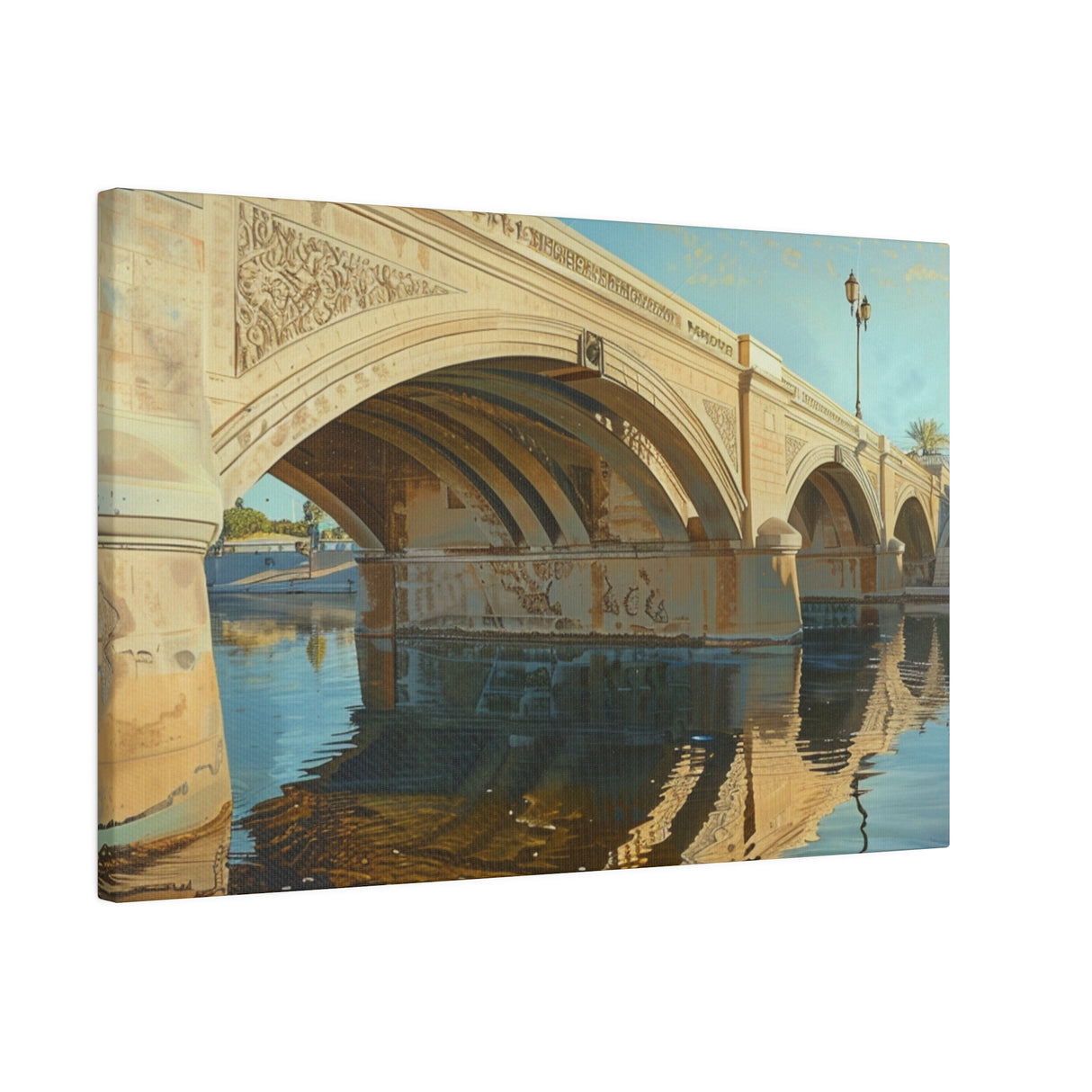 Matte Canvas, Stretched, 0.75", London Bridge