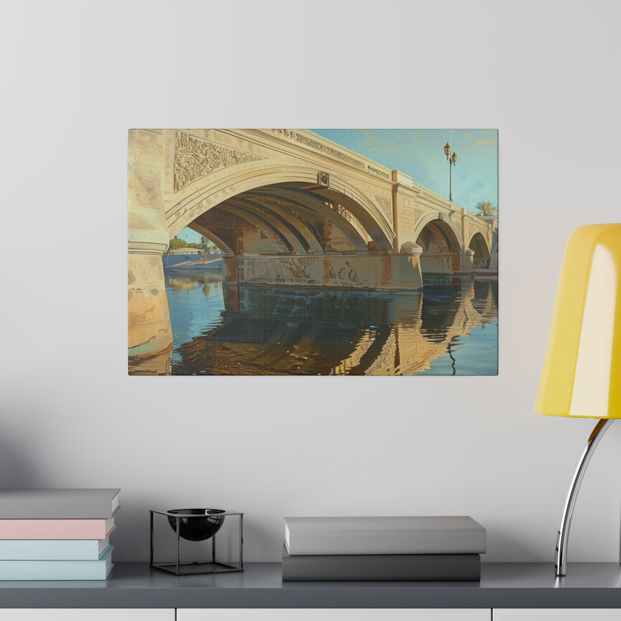 Matte Canvas, Stretched, 0.75", London Bridge