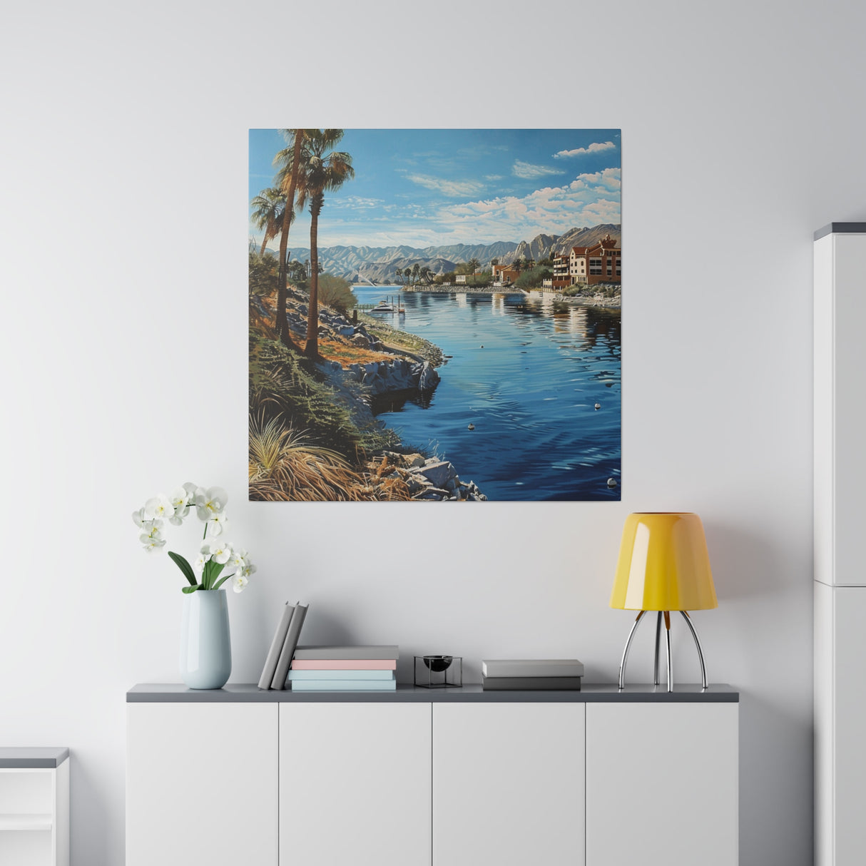 Matte Canvas, Stretched, 0.75", Havasu Shores