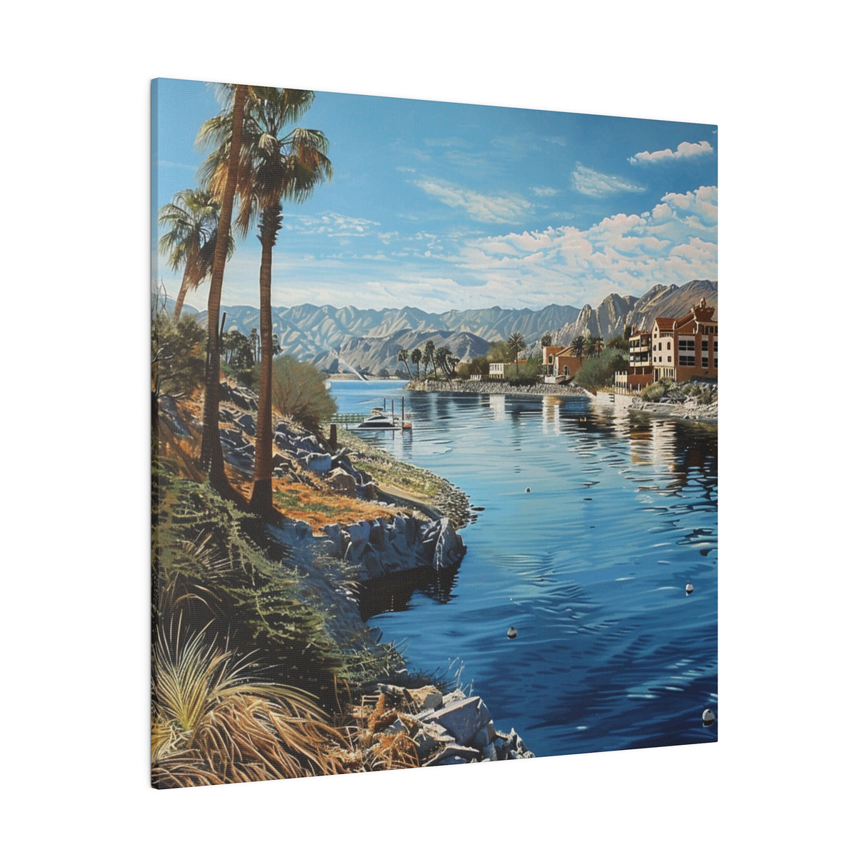 Matte Canvas, Stretched, 0.75", Havasu Shores