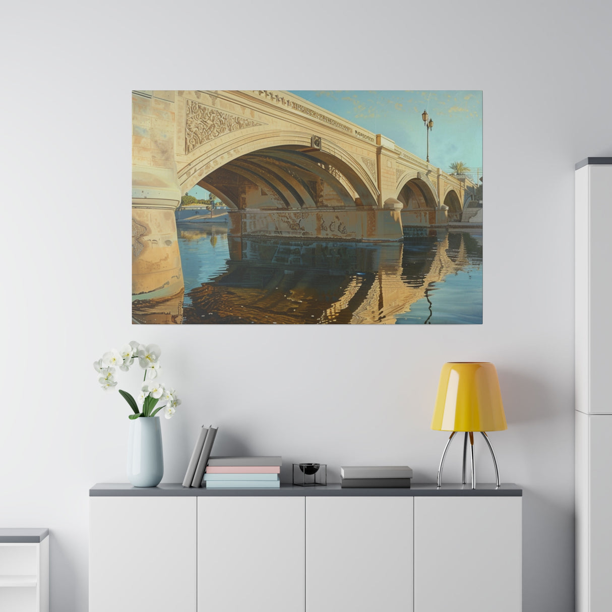 Matte Canvas, Stretched, 0.75", London Bridge