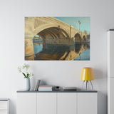 Matte Canvas, Stretched, 0.75", London Bridge