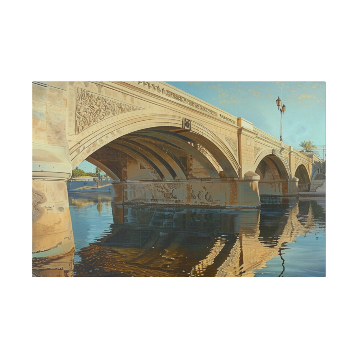 Matte Canvas, Stretched, 0.75", London Bridge