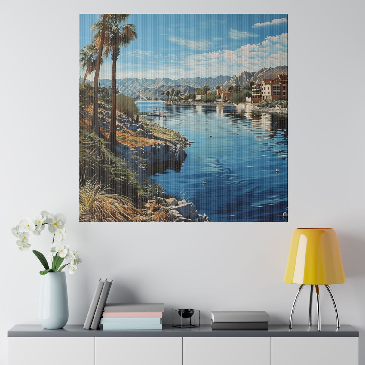 Matte Canvas, Stretched, 0.75", Havasu Shores