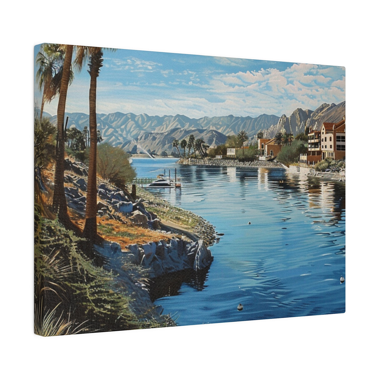 Matte Canvas, Stretched, 0.75", Havasu Shores